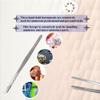 Straight Thumb Tweezers Stainless Steel with Non-Marring Blunt Serrated Tips & Ridged Handle For Hobby Craft Tools for Jewelry-Making, Soldering, Electronics Repair, Scrapbooking DIY Projects (10") view 2