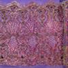 New Creations Fabric & Foam Inc, 50" Wide 100% Polyester Shiny Shell Damask Pattern On A 4 Way Stretch Mesh Fabric (Purple Iridescent) view 2