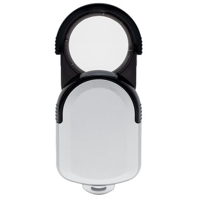 Misar Tech 993608 Loupe, 2.5X, 3X, Portable, Pocket Loupe, Made in Japan, Lens Diameter 1.3 inches (33 mm), Silver