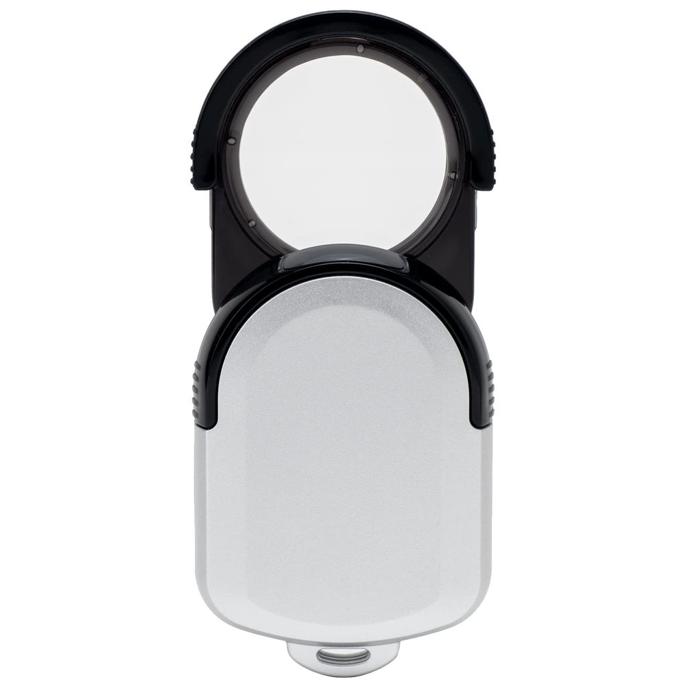 Misar Tech 993608 Loupe, 2.5X, 3X, Portable, Pocket Loupe, Made in Japan, Lens Diameter 1.3 inches (33 mm), Silver