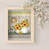CrafTreat Sunflower Decoupage Paper A4 (8.3 x 11.7 Inch) 8 Sheets Vintage Floral Printed Craft Paper for Furniture, Scrapbooking, Collage & Journaling view 2
