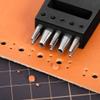 WUTA Brogue Style Leather Hole Punches 8 Holes Puncher DIY Hand Perforated Round Stitching Punch Tools Hole Cut for Leather Shoes Bags view 4