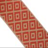 3.8 Yard Spool 3.93 inches Red Light Brown Mosaic Embroidered Drapery Trim Jacquard Ribbon for Your Drapes Curtains Drapery Banding Trim Tape V6 194 view 1