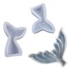 Silicone Bake Molds Diy Mermaid Tail Mirror Silicone Mold Cake Decoration Baking Tool Hand Soap Mold Fish Tail 3Pcs Set view 1