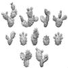 GREEN STUFF WORLD GSWD-11612 Greenstuff World Diorama Accessories, 3D Printing Set, Prickly Pear Cactus, 20 Pieces, Hobby Accessories view 1