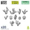 GREEN STUFF WORLD GSWD-11612 Greenstuff World Diorama Accessories, 3D Printing Set, Prickly Pear Cactus, 20 Pieces, Hobby Accessories view 2