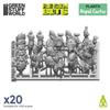 GREEN STUFF WORLD GSWD-11612 Greenstuff World Diorama Accessories, 3D Printing Set, Prickly Pear Cactus, 20 Pieces, Hobby Accessories view 3