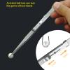 4 Pack Diamond Jewelers Tweezers Holder Pick up Tool Claw Gems Tweezer Grabber Jewelry Locking Tweezers with 30X 60X Jewelers Loupe Magnifier view 3