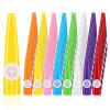 Amylove 72 Pcs 8 Colors Plastic Kazoos Bulk Kazoo Musical Instruments for Party Favors Music Classroom and Events Gifts for Bag Fillers Teacher Prizes Birthday Anniversary Christmas view 1