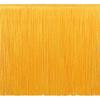 DCOPRO 8" (20cm) Long Solid Chainette Fringe Trim (Style# CF08) Canary Gold #FG2 (Bright Yellow Gold) 5 Yards (15 ft/4.5m) view 1