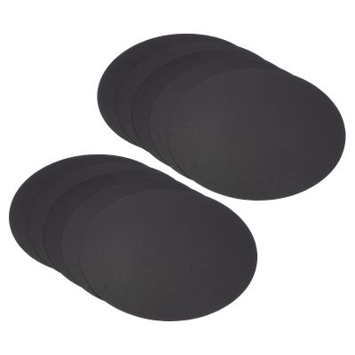 PATIKIL 11.8-inch Round Cardboard Paper, 50 Pcs Blank Disc Circles Slices for Party Decorations DIY Craft Arts Drawing Painting Writing, Black
