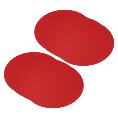 PATIKIL 9.8-inch Round Cardboard Paper, 50 Pcs Blank Disc Circles Slices for Party Decorations DIY Craft Arts Drawing Painting Writing, Red
