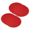 PATIKIL 9.8-inch Round Cardboard Paper, 50 Pcs Blank Disc Circles Slices for Party Decorations DIY Craft Arts Drawing Painting Writing, Red view 1