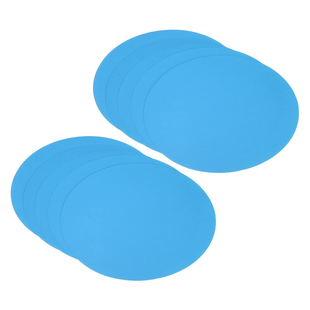 PATIKIL 9.8-inch Round Cardboard Paper, 50 Pcs Blank Disc Circles Slices for Party Decorations DIY Craft Arts Drawing Painting Writing, Blue