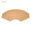 PATIKIL 20.9-inch Fan Shape Cardboard Paper, 30 Pcs Blank Disc Circles Slices for Party Decorations DIY Craft Arts Drawing Painting Writing, Brown view 3