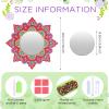Weysat 2 Pack Diamond Painting Mirror Kits Diamond Art Painting Mirror DIY Mandala Crystal Rhinestone Gift for Adults Beginners Christmas Birthday Gifts Art Crafts Home Wall Table Decor view 2
