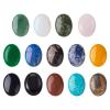 Crafans 14Pcs Oval Rose Quartz Jade Cabochons 40x30mm Flat Back Stone Beads Gemstone Cabochons Healing Power Stone Chakra Crystal for Jewelry Making view 1