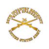 Kiss-Cut Stickers - Army - 26th Infantry Regiment - Blue Spaders w Infantry Br X 300 (2"x2", White) view 1