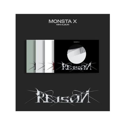 MONSTA X Reason 12th Mini Album CD+Photobook+Lyric book+Photocard+Unit photocard+POB+Tracking (SET(1+2+3+4))