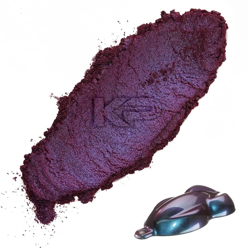 KP Pigments Plasma ColorShift Pearlescent 100% Pure Fine Mica Powder - Naturally Pigmented Multipurpose DIY Arts and Crafts, Dye, Soap Making, Cosmetics, Epoxy Resin, Paint, and More! 25 Grams