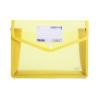 Document Bag A4 A5 Waterproof PP Transparent Document Storage Organizer Three-Dimensional File Bag Papers Pouch Folder for Office Home Document Holder (Color : A5 Yellow) view 1