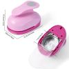 Katfort 3 Inch Circle Punch, Craft Hole Punch Shapes, Circle Punches for Paper Crafts, Cardstock, Brand Label, Gift Wrapping, Greeting Cards and Scrapbooks, Pink view 2