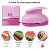 Katfort 3 Inch Circle Punch, Craft Hole Punch Shapes, Circle Punches for Paper Crafts, Cardstock, Brand Label, Gift Wrapping, Greeting Cards and Scrapbooks, Pink view 4