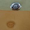 12-Petal Oval Flower Center Stamp, Japan Select Leather Stamping Tool, J612 view 2