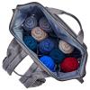 HOMEST Crochet Bag Organizer, Large Capacity Yarn Storage, Knitting Bag for Carrying Projects, Crocheting Hooks, Suppliers, Needles and Accessories, Grey view 4