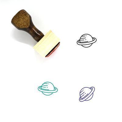 Planet Wooden Rubber Stamp No. 370 (3" x 3")