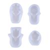 MEUMITY 4 PCS Flower Silicone Mold,3D flower Candle Mold Silicone DIY Flower Resin Casting Molds Making Wax Melt Molds Candle Soap 3D Resin Crafts for Cake Decorating view 1