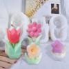 MEUMITY 4 PCS Flower Silicone Mold,3D flower Candle Mold Silicone DIY Flower Resin Casting Molds Making Wax Melt Molds Candle Soap 3D Resin Crafts for Cake Decorating view 3