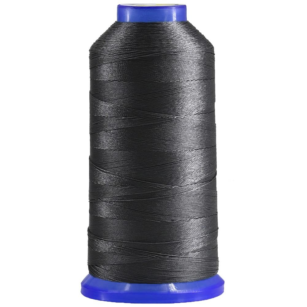Selric [1300Yards / 26 Colors Available] Tex 90 Bonded Nylon Thread for Leather Sewing 280D/3 T90#92 Heavy Duty Upholstery Thread for Leather and Other Heavy FabricGrey