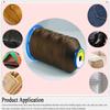Selric [1300Yards / 26 Colors Available] Tex 90 Bonded Nylon Thread for Leather Sewing 280D/3 T90#92 Heavy Duty Upholstery Thread for Leather and Other Heavy FabricCoffee view 3