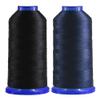 Selric [2400Yards / Black + Navy Blue] Pack of 2 Tex 135 Bonded Nylon Thread for Leather Sewing 420D/3 T135#138 Heavy Duty Upholstery Thread for Leather and Other Heavy Fabric view 1
