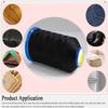 Selric [2400Yards / Black + White] Pack of 2 Tex 135 Bonded Nylon Thread for Leather Sewing 420D/3 T135#138 Heavy Duty Upholstery Thread for Leather and Other Heavy Fabric view 4