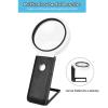 JUIYU Microscope Accessories Kit 5X 25X Folding Magnifier 6 LED Mini Pocket Portable Hand Magnifying Jeweler Microscope Microscope Slides (Color : 3.5X 25X) view 3