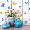 NAKLEO Painting Stencil for Crafts A5 5.9 x 8.3, Butterflies Spring Meadow Pattern, Reusable Plastic DIY & Scrapbooking Drawing Template, Decoupage Art Home Decor, Wall Wood Fabric Furniture view 2