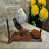 Wooden Yarn Ball Winder Table Top Yarn Swift Wooden Yarn Winder for Crocheting Yarn Winder for Knitting Combo Yarn Winder Swift Combo and Yarn Storage Bowl Indian Rosewood (Yarn Winder+Swift) view 4