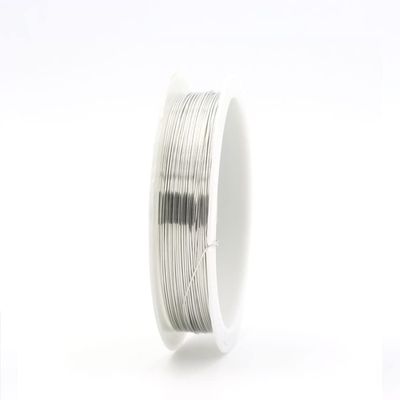 Alloy Copper Wire DIY Beading and Craft Wire Brass Artistic Jewelry Making Line for Making Hobby Craft, Decorations, Floral Decor Sliver 0.6mm