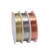 Alloy Copper Wire DIY Beading and Craft Wire Brass Artistic Jewelry Making Line for Making Hobby Craft, Decorations, Floral Decor Sliver 0.6mm view 2