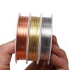 Alloy Copper Wire DIY Beading and Craft Wire Brass Artistic Jewelry Making Line for Making Hobby Craft, Decorations, Floral Decor Sliver 0.6mm view 3