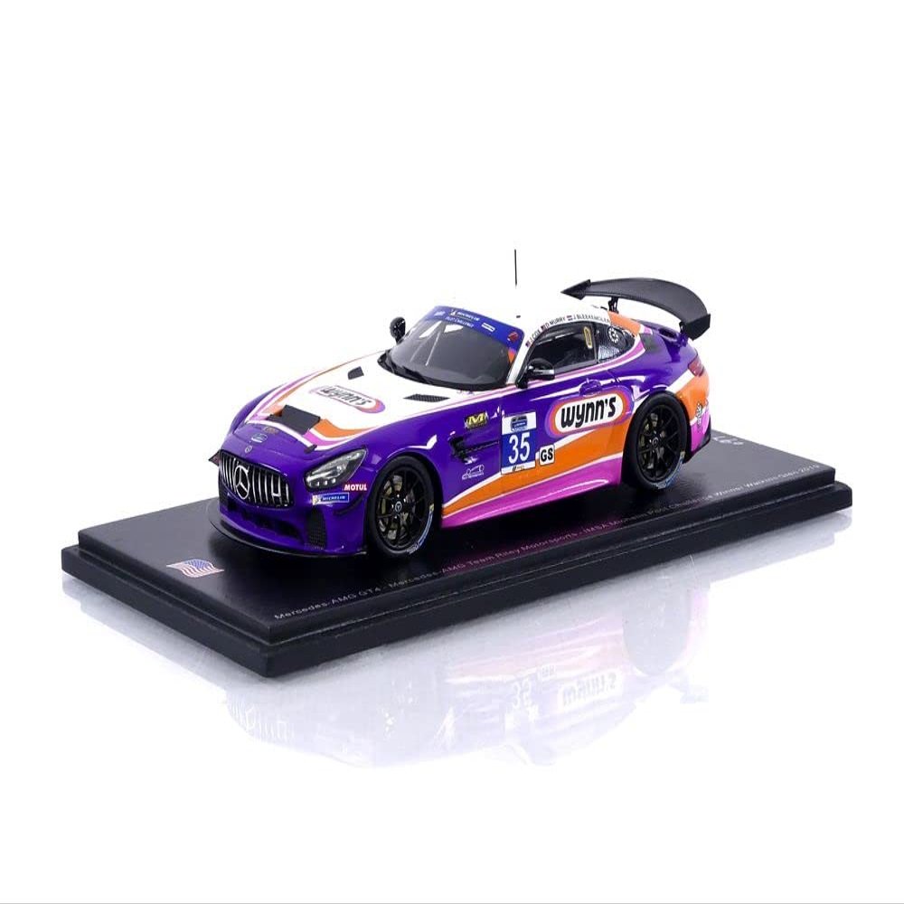 Spark Model Scale Model Compatible with Mercedes GT4 N.35 IMSA Michelin Winner Watkins Glen 2019 Murry-COX-BLEEK US138