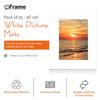 iFrame 16" x 20" Pre-Cut White Mats with Light Cream Bevel-Cut + Backing Boards + Transparent Clear Plastic Bags for 11" x 14" Photo Acid Free Photo Album Complete Set (Pack of 25) view 2