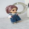 JD101 3-4inch 9-10inch Tymoshenk Character Tiny Doll Wigs. Circle Braide Synthetic Mohair BJD Hair (Blend Purple sm96:sm108) view 2