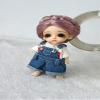 JD101 3-4inch 9-10inch Tymoshenk Character Tiny Doll Wigs. Circle Braide Synthetic Mohair BJD Hair (Blend Purple sm96:sm108) view 4