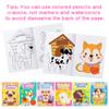 DGjianfei 24PCS Coloring Books Bulk for Kids Animal DIY Art Drawing Book (Dog) view 3