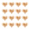 Spritewelry 30pcs Filigree Heart Charms 3D Heart Beads Pendants with Crystal Rhinestone for Bracelet Necklace Earring Keychain Jewelry Making Finding Accessory view 1