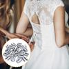 ANCIRS 200pcs 1/4inch Spiral Boning Sewing Tips for Undergarment, Stainless Steel Spiral Corset Boning Caps for Costume Bridal Gowns Dress DIY Crafts Decoration view 4