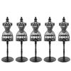 JCBIZ 5pcs Doll Clothes Model Rack Black 220mm Hollow Art Model Frame Clothes Gown Display Mini Mannequin Model for Doll Toy Display view 1